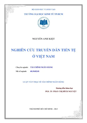 Luận văn nghiên cứu truyền dẫn tiền tệ ở việt nam