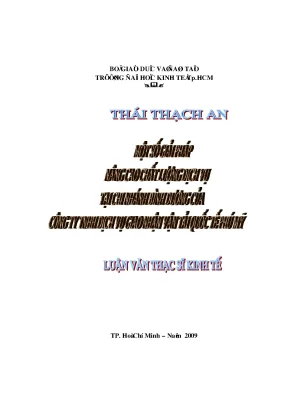 Luận văn một số giải pháp nâng cao chất lượng dịch vụ tại chi nhánh bình dương của công ty tnhh dịch vụ giao nhận vận tải quốc tế phú mỹ