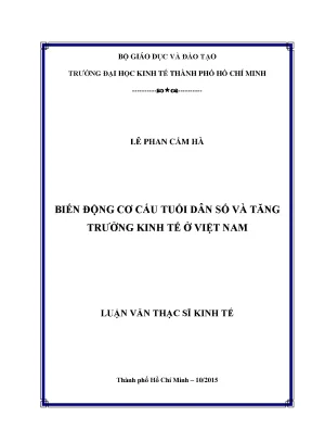 Luận văn biến động cơ cấu tuổi dân số và tăng trưởng kinh tế ở việt nam