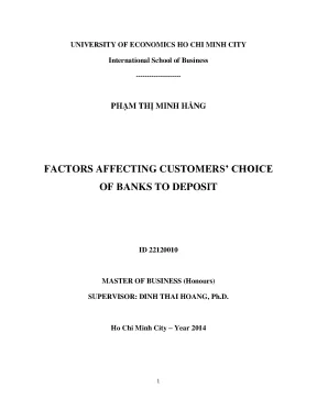 Luận văn factors affecting customers choice of banks to deposit
