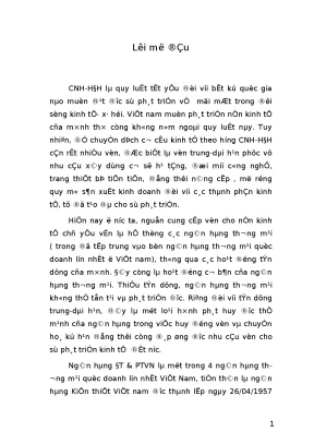 Giải pháp nâng cao chất lượng tín dụng trung dài hạn tại ngân hàng đtptvn