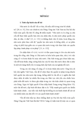 Thực trạng thẩm quyền giải quyết các khiếu kiện hành chính của tòa án nhân dân ở việt nam