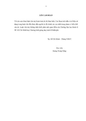 Luận văn phân tích cụm ngành lọc hóa dầu việt nam