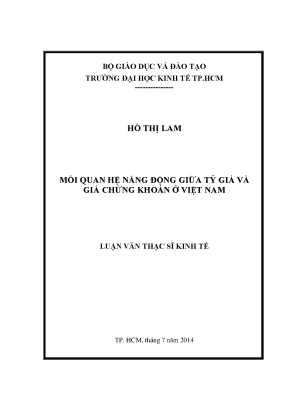 Luận văn mối quan hệ năng động giữa tỷ giá và giá chứng khoán ở việt nam