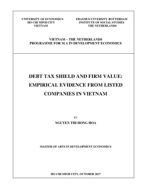 Luận văn debt tax shield and firm value empirical evidence from listed companies in vietnam