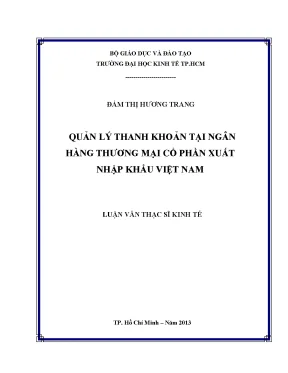 Luận văn quản lý thanh khoản tại ngân hàng tmcp xuất nhập khẩu việt nam