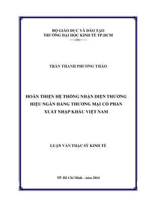 Luận văn hoàn thiện hệ thống nhận diện thương hiệu ngân hàng tmcp xuất nhập khẩu việt nam