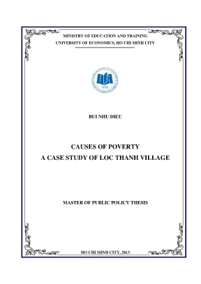 Luận văn causes of poverty a case study of loc thanh village