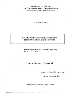 Luận văn các giải pháp tăng cung hàng hóa cho thị trường chứng khoán việt nam