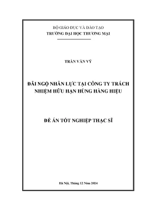 Luận văn đãi ngộ nhân lực tại công ty trách nhiệm hữu hạn hùng hàng hiệu