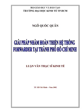 Luận văn giải pháp nhằm hoàn thiện hệ thống forwarder tại thành phố hồ chí minh