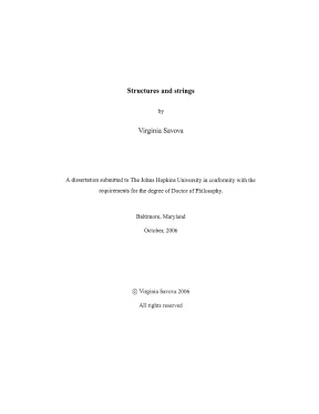 Luận án tiến sĩ structures and strings