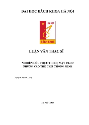 Thực thi hệ mật cloc nhúng vào thẻ chip thông minh
