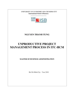 Luận văn unproductive project management process in itc hcm