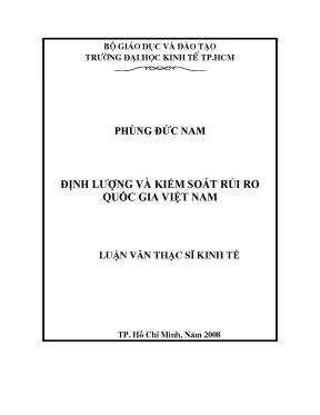 Luận văn định lượng và kiểm soát rủi ro quốc gia việt nam