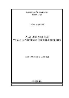 Pháp luật việt nam về xác lập quyền sở hữu theo thời hiệu