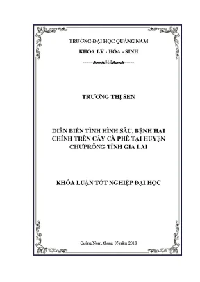 1311 diễn biến một số loài sâu bệnh hại chính trên cây cà phê tại huyện chưprông tỉnh gia lai trương thị sen luận văn đh quảng nam