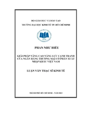 Luận văn giải pháp nâng cao năng lực cạnh tranh của ngân hàng thương mại cổ phần xuất nhập khẩu việt nam