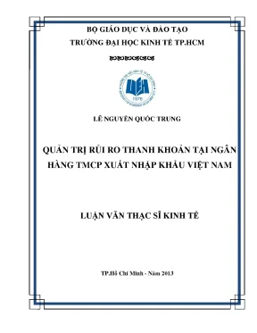 Luận văn quản trị rủi ro thanh khoản tại ngân hàng tmcp xuất nhập khẩu việt nam