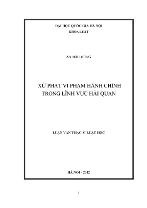 Xử lý vi phạm hành chính trong lĩnh vực hải quan