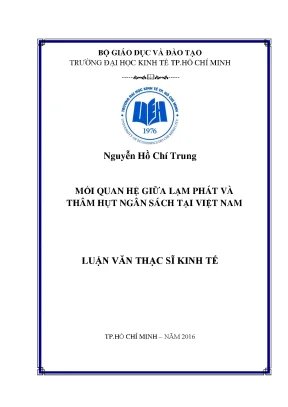 Luận văn mối quan hệ giữa lạm phát và thâm hụt ngân sách tại việt nam