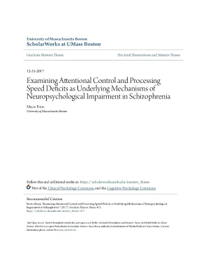 Examining attentional control and processing speed deficits as underlying mechanisms of neuropsychological impairment in schizophrenia
