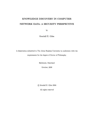Luận án tiến sĩ knowledge discovery in computer network data a security perspective
