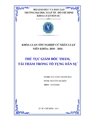Thủ tục giám đốc thẩm tái thẩm trong tố tụng dân sự