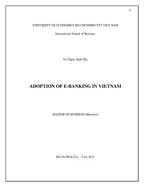 Luận văn adopition of e banking in vietnam