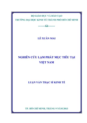 Luận văn nghiên cứu lạm phát mục tiêu tại việt nam