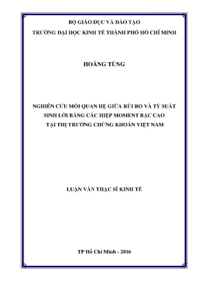 Luận văn nghiên cứu mối quan hệ giữa rủi ro và tỷ suất sinh lời bằng các hiệp moment bậc cao tại thị trường chứng khoán việt nam