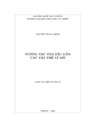 Luận án tiến sĩ vật lý tương tác tán sắc gần các vật thể vĩ mô