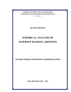 Luận văn empirical analysis of internet banking adoption