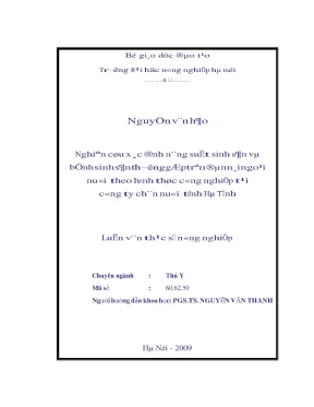 Nghiên cứu đặc điểm sinh học sinh thái học sinh thái học của loài rệp sáp đốt trionymus sacchari cockerell hại mía và biện pháp phòng chống tại huyện cao phong tỉnh hòa bình năm 2012