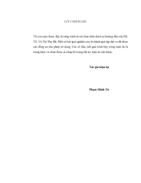 Nghiên cứu tổng hợp đặc trưng và đánh giá hoạt tính quang xúc tác của các hệ vật liệu tổ hợp trên cơ sở nano tio2 cnt zno sio2