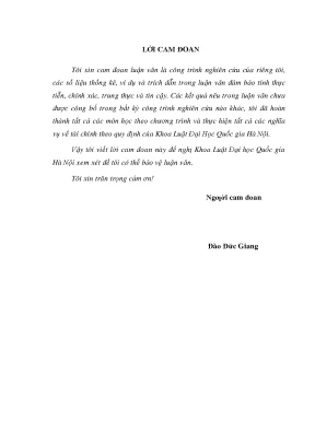 Tội vi phạm các quy định về khai thác và bảo vệ rừng trong luật hình sự việt nam trên cơ sở thực tiễn địa bàn tỉnh hà tĩnh