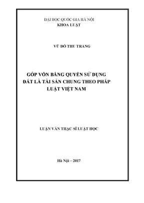 Góp vốn bằng quyền sử dụng đất là tài sản chung của vợ chồng theo pháp luật việt nam