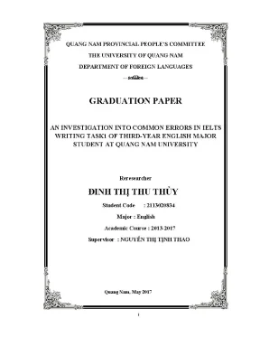 1530 an investigation into common errors in ielts writing task 1 of third year english major students at quangnam university đinh thị thu thủy luận văn đh