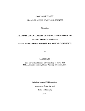 Luận án tiến sĩ a laminar cortical model of three dimensional surface perception and figure ground separation stereogram depth lightness and amodal completion