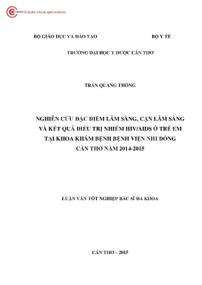 1829 nghiên cứu đặc điểm lâm sàng cận lâm sàng và kết quả điều trị nhiễm hi