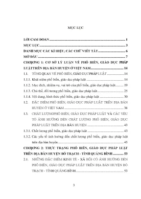 Công tác phổ biến giáo dục pháp luật trên địa bàn huyện bố trạch tỉnh quảng bình thực trạng và giải pháp ths luật