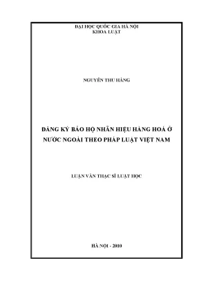 Đăng ký bảo hộ nhãn hiệu hàng hóa ở nước ngoài theo pháp luật việt nam