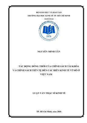 Luận văn tác động đồng thời của chính sách tài khóa và chính sách tiền tệ đến các biến kinh tế vĩ mô ở việt nam