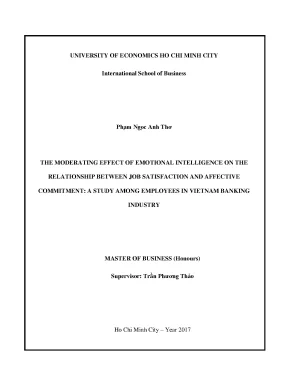 Luận văn the moderating effect of emotional intelligence on the relationship between job satisfaction and affective commitment a study among employees in vietnam banking industry