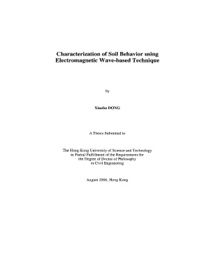 Luận án tiến sĩ characterization of soil behavior using electromagnetic wave based technique