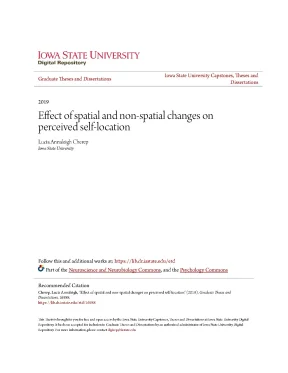 Effect of spatial and non spatial changes on perceived self location