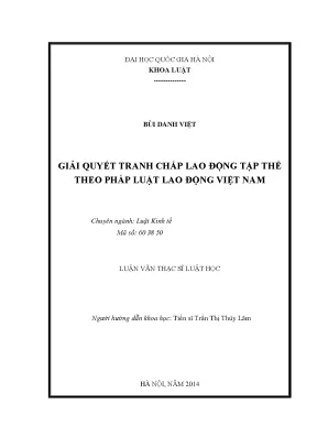 Giải quyết tranh chấp lao động tập thể theo pháp luật lao động việt nam