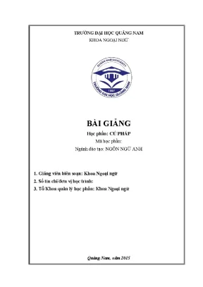 1347 cú pháp khoa ngoại ngữ luận văn đh quảng nam