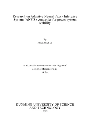 Research on adaptive neural fuzzy inference system anfis controller for power system stability