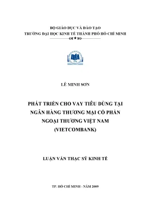 Luận văn phát triển cho vay tiêu dùng tại ngân hàng thương mại cổ phần ngoại thương việt nam vietcombank